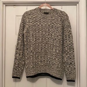 Black and Cream Oversized Sweater